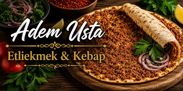 Adem Usta Etli Ekmek Kebap Konya etli ekmek lahmacun pide döner siparişi