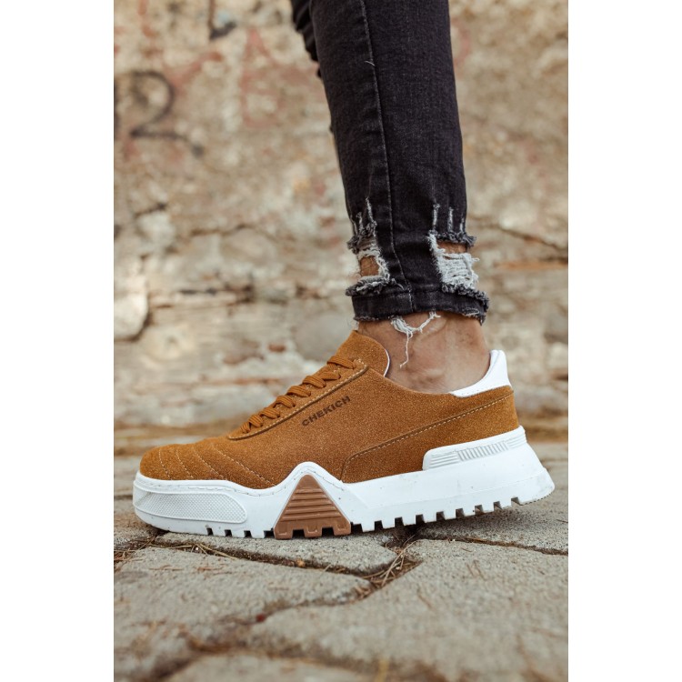 CH037 - SBT Erkek Ayakkabı TABA/BEYAZ