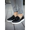 CH002 - RBT Loafer Verniciata Erkek Ayakkabı SIYAH