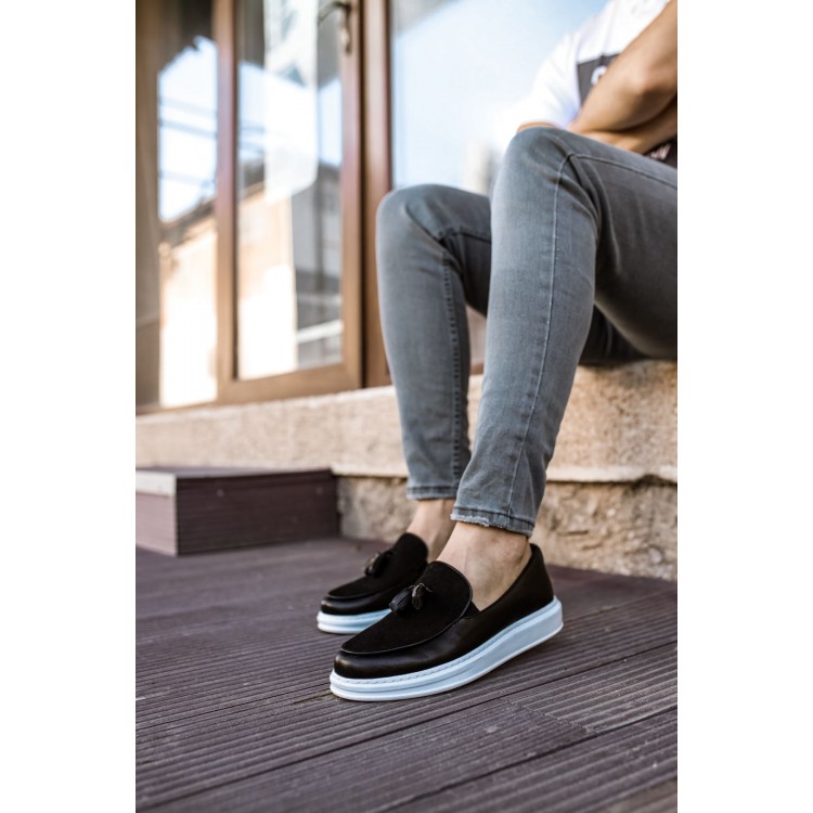 CH002 - CBT Loafer Pelle Erkek Ayakkabı SIYAH