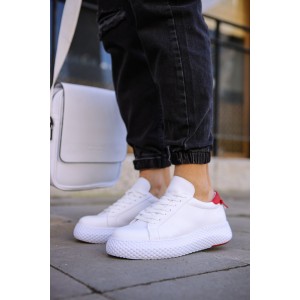 CH107 - CBT Felibord Erkek Ayakkabı BEYAZ/KIRMIZI