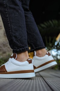 CH201 - CBT Hercules Erkek Ayakkabı TABA/BEYAZ CH201 - CBT Hercules Erkek Ayakkabı TABA/BEYAZ