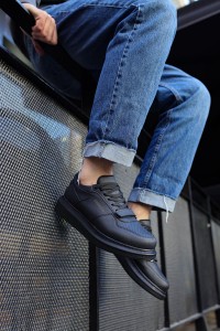 CH073 - CST Flatline Erkek Ayakkabı SIYAH