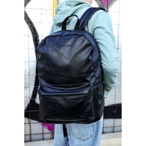 CNT006 - Cilt Deri Erkek Sırt Çantası SIYAH