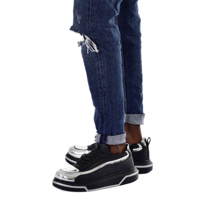 CH241 - CST Signature Line Up Erkek Ayakkabı SIYAH/GUMUS