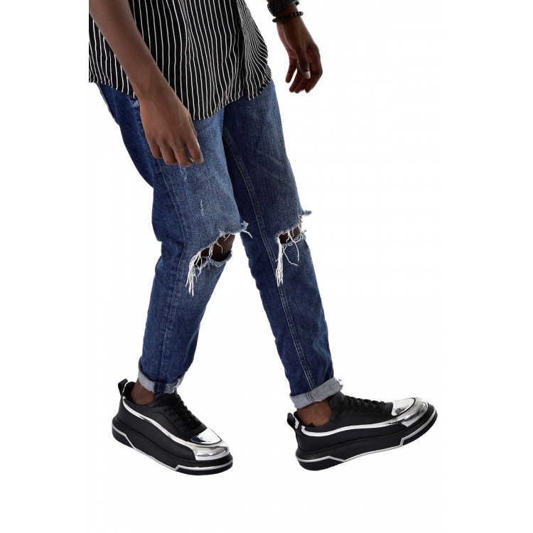 CH241 - CST Signature Line Up Erkek Ayakkabı SIYAH/GUMUS