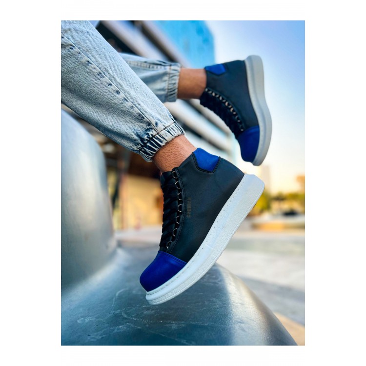 CH258 - GBT Roma Colourful Erkek Bot SIYAH/SAX MAVI CH258 - GBT Roma Colourful Erkek Bot SIYAH/SAX MAVI