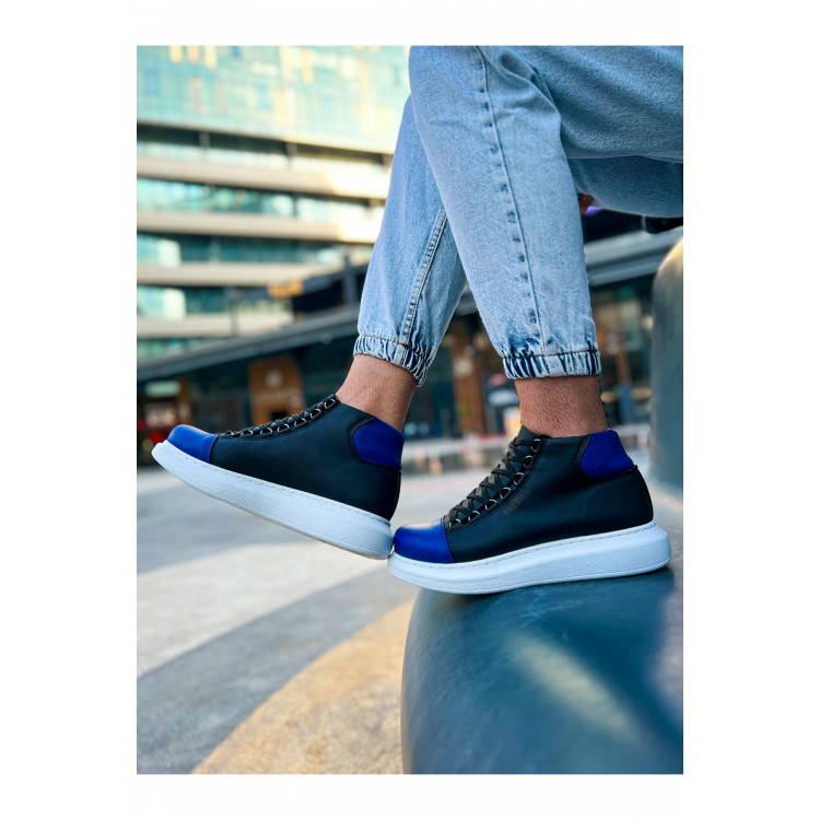 CH258 - GBT Roma Colourful Erkek Bot SIYAH/SAX MAVI CH258 - GBT Roma Colourful Erkek Bot SIYAH/SAX MAVI