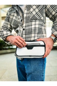 CH101 - Poani Tablet Erkek Çanta BEYAZ/SIYAH