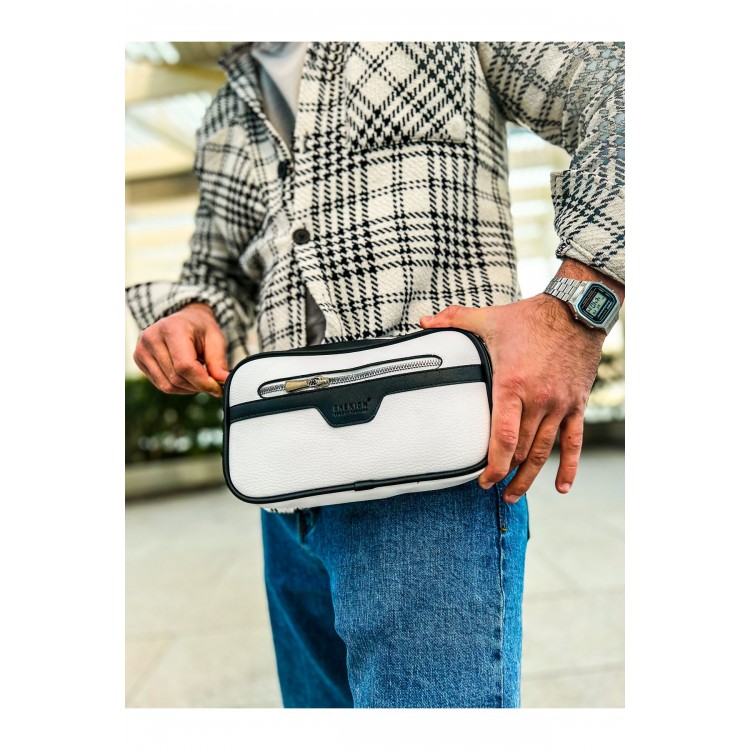 CH101 - Poani Tablet Erkek Çanta BEYAZ/SIYAH