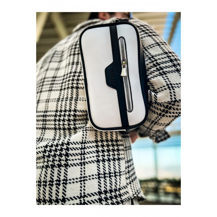 CH101 - Poani Tablet Erkek Çanta BEYAZ/SIYAH