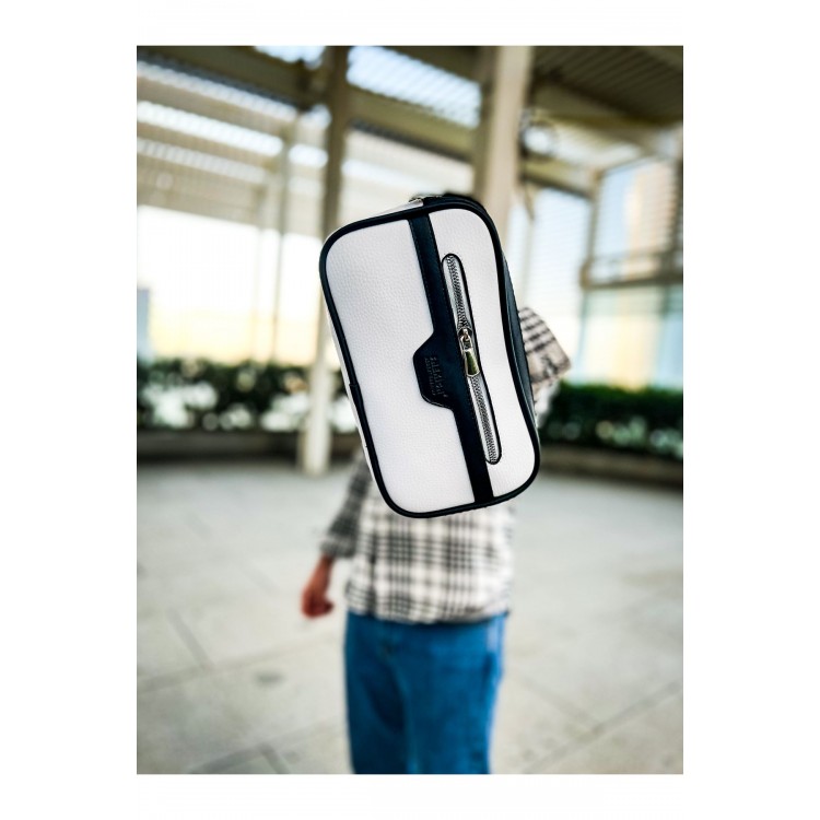 CH101 - Poani Tablet Erkek Çanta BEYAZ/SIYAH