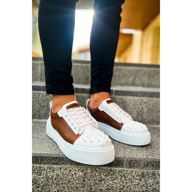 CH169 - CBT Thorn Erkek Ayakkabı BEYAZ/TABA