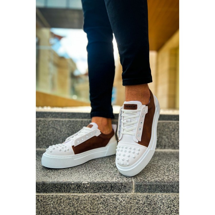 CH169 - CBT Thorn Erkek Ayakkabı BEYAZ/TABA