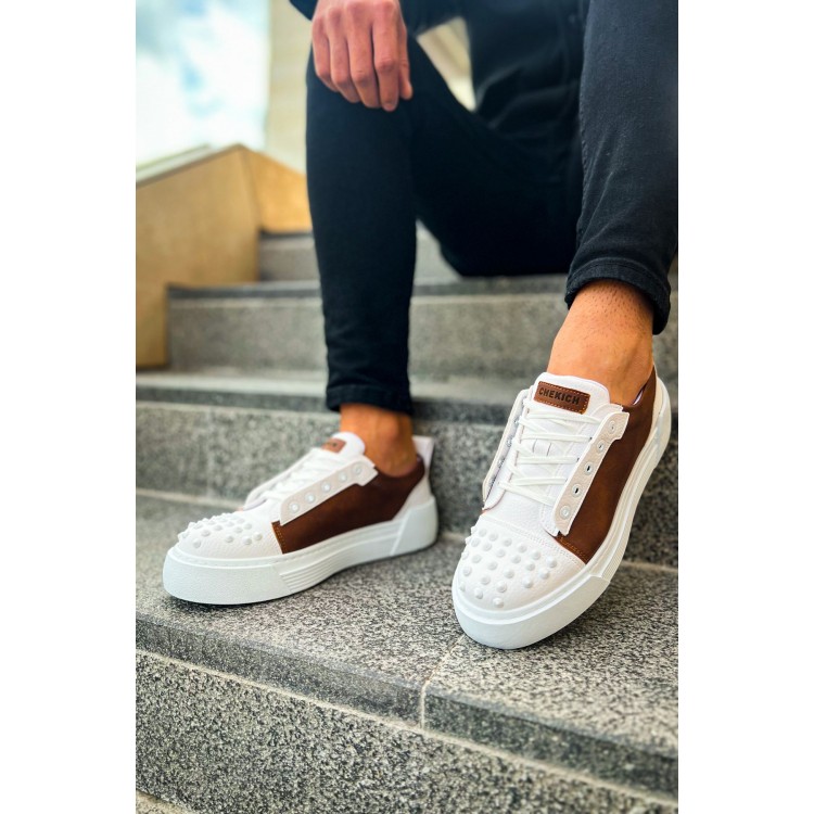 CH169 - CBT Thorn Erkek Ayakkabı BEYAZ/TABA