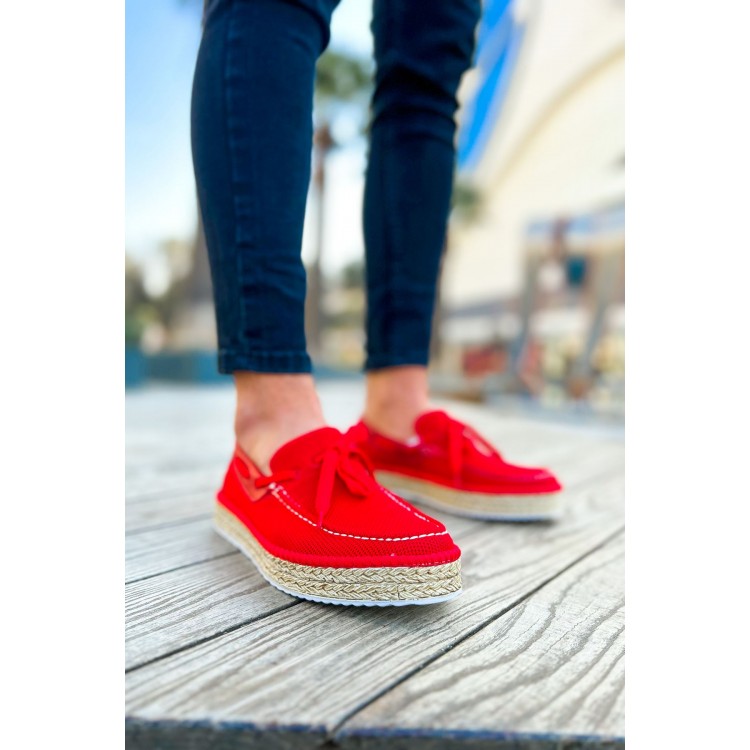 CH311 - Espadril Erkek Ayakkabı KIRMIZI CH311 - Espadril Erkek Ayakkabı KIRMIZI