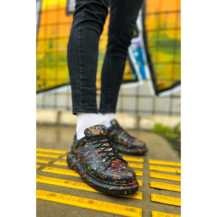 CH254 - CST Pittura Erkek Ayakkabı 498 SARI / MAVI / KIRMIZI SPLUSH