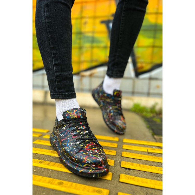 CH254 - CST Pittura Erkek Ayakkabı 498 SARI / MAVI / KIRMIZI SPLUSH