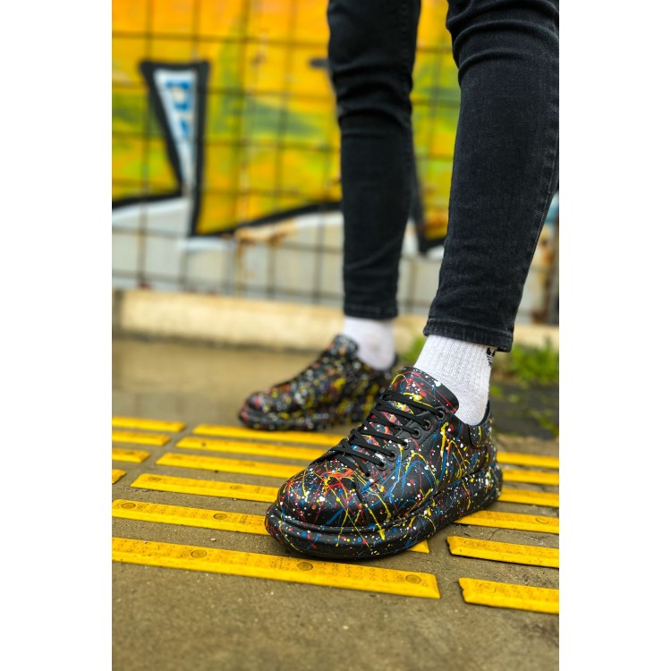 CH254 - CST Pittura Erkek Ayakkabı 498 SARI / MAVI / KIRMIZI SPLUSH