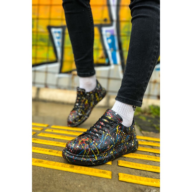 CH254 - CST Pittura Erkek Ayakkabı 498 SARI / MAVI / KIRMIZI SPLUSH