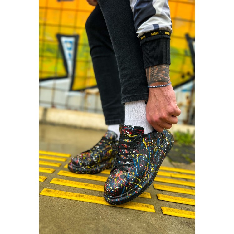 CH254 - CST Pittura Erkek Ayakkabı 498 SARI / MAVI / KIRMIZI SPLUSH