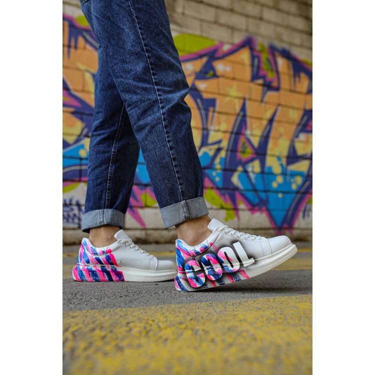 CH254 - CBT Pittura Erkek Ayakkabı 486 PEMBE / MAVI COOL CH254 - CBT Pittura Erkek Ayakkabı 486 PEMBE / MAVI COOL