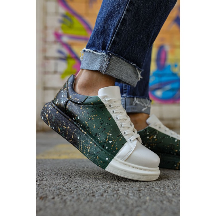 CH254 - CBT Pittura Erkek Ayakkabı 437 BEYAZ / YESIL / SIYAH CH254 - CBT Pittura Erkek Ayakkabı 437 BEYAZ / YESIL / SIYAH