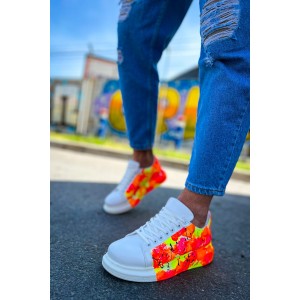 CH254 - CBT Pittura Erkek Ayakkabı 535 NEON TURUNCU / SIYAH YAĞMUR