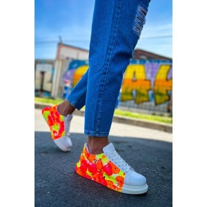 CH254 - CBT Pittura Erkek Ayakkabı 535 NEON TURUNCU / SIYAH YAĞMUR