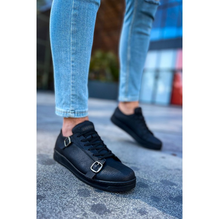 CH191 - CST Side Buckle Erkek Ayakkabı SIYAH