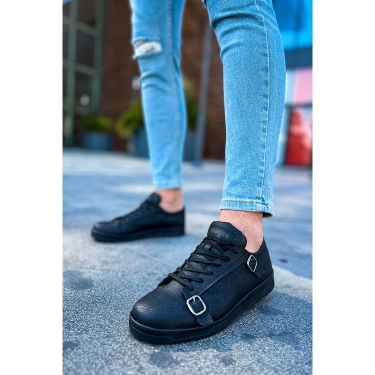 CH191 - CST Side Buckle Erkek Ayakkabı SIYAH