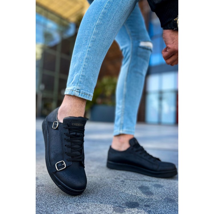 CH191 - CST Side Buckle Erkek Ayakkabı SIYAH