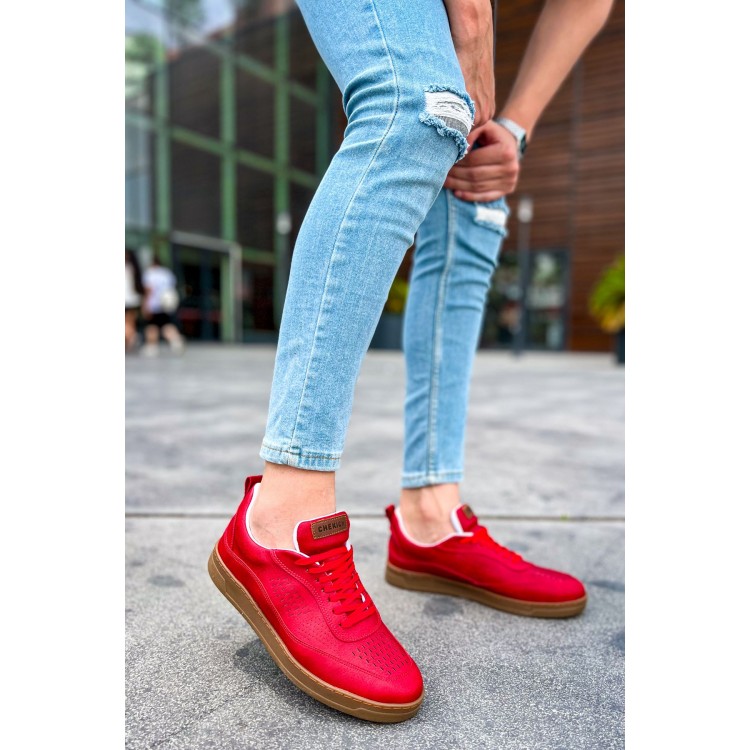 CH157 - CKT Retro Erkek Ayakkabı KIRMIZI CH157 - CKT Retro Erkek Ayakkabı KIRMIZI