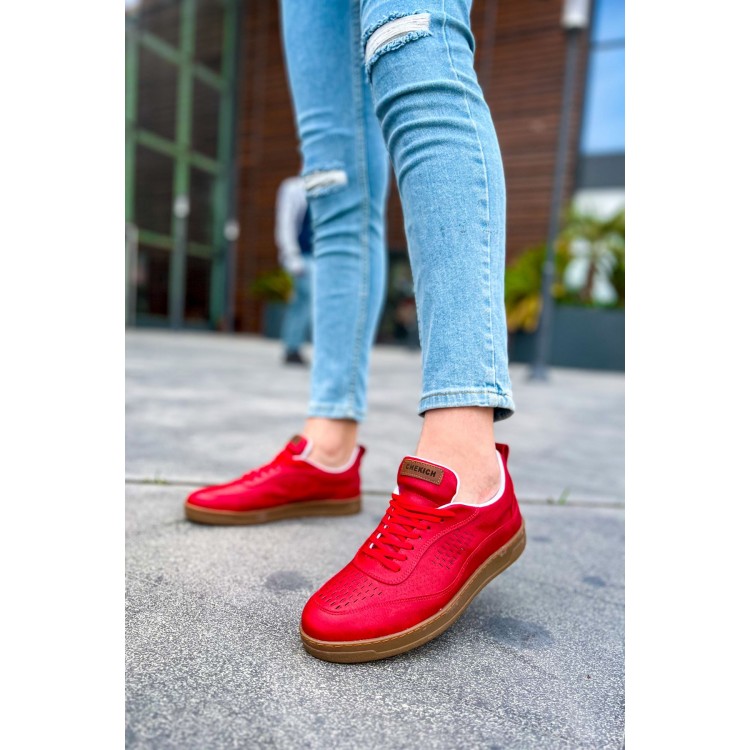 CH157 - CKT Retro Erkek Ayakkabı KIRMIZI CH157 - CKT Retro Erkek Ayakkabı KIRMIZI