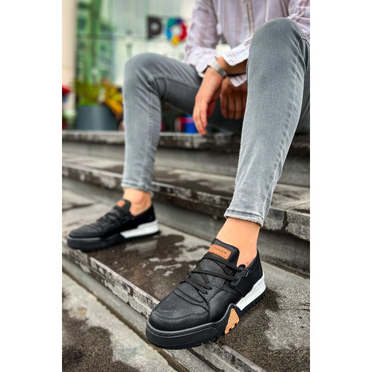 CH067 - GBT Warrem Erkek Ayakkabı SIYAH/SIYAH