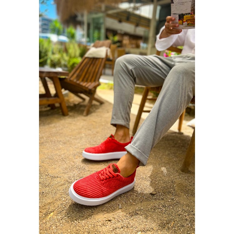 CH173 - KBT Velluto Erkek Ayakkabı KIRMIZI