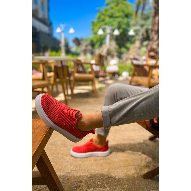 CH173 - KBT Velluto Erkek Ayakkabı KIRMIZI