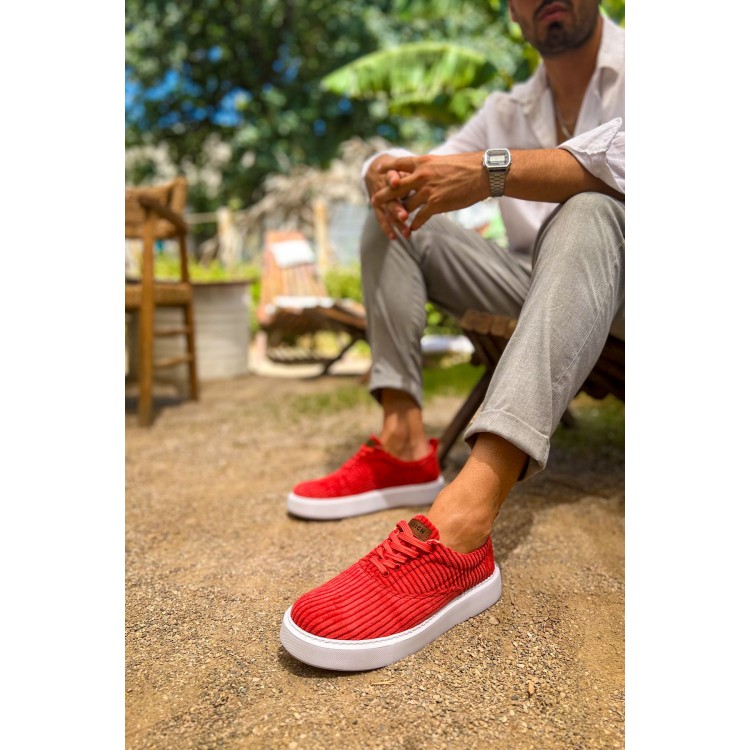 CH173 - KBT Velluto Erkek Ayakkabı KIRMIZI