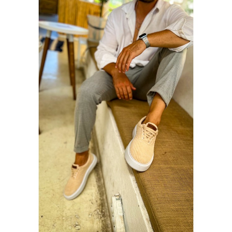 CH173 - KBT Velluto Erkek Ayakkabı BEJ