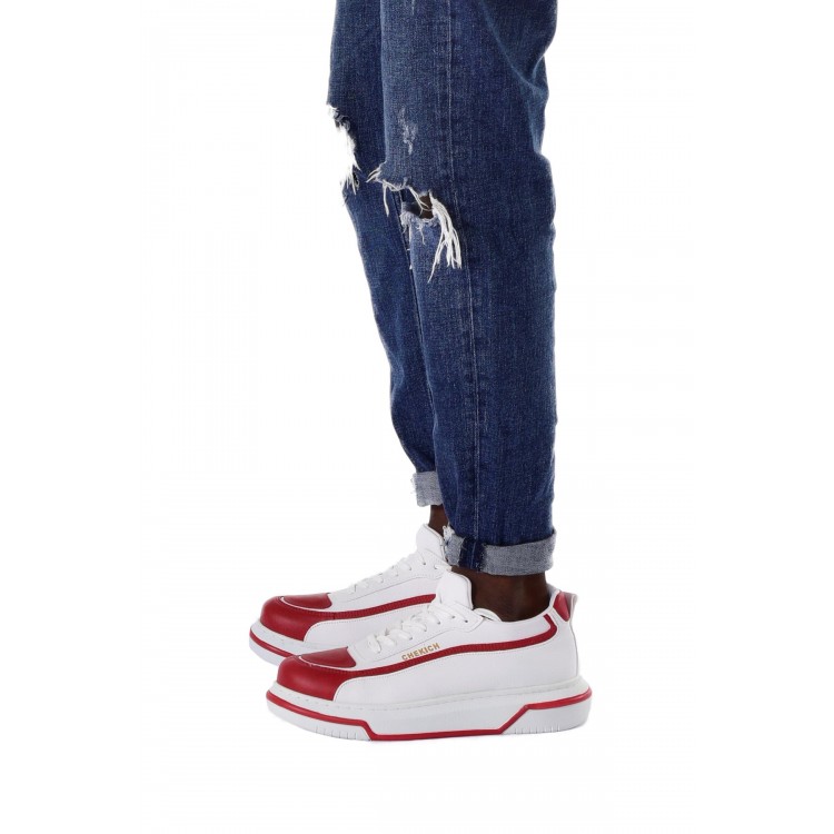 CH241 - CBT Signature Line Up Erkek Ayakkabı KIRMIZI / BEYAZ