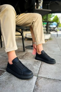 CH979 - Santoni CRT Spor Erkek Ayakkabı SIYAH