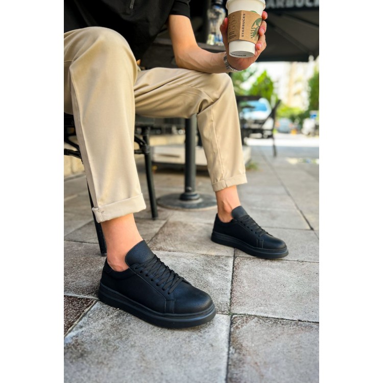 CH979 - Santoni CRT Spor Erkek Ayakkabı SIYAH CH979 - Santoni CRT Spor Erkek Ayakkabı SIYAH