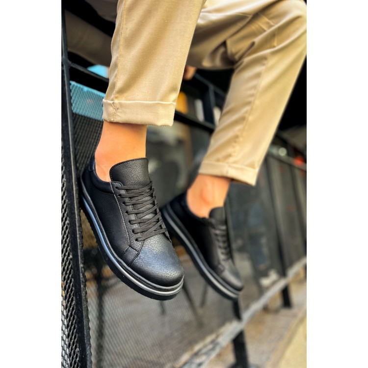 CH979 - Santoni CRT Spor Erkek Ayakkabı SIYAH CH979 - Santoni CRT Spor Erkek Ayakkabı SIYAH