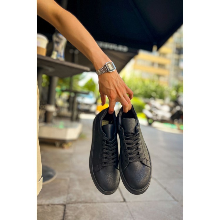 CH979 - Santoni CRT Spor Erkek Ayakkabı SIYAH CH979 - Santoni CRT Spor Erkek Ayakkabı SIYAH