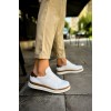 CH979 - Santoni GBT Spor Erkek Ayakkabı BEYAZ/TABA
