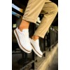 CH979 - Santoni GBT Spor Erkek Ayakkabı BEYAZ/TABA