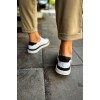 CH979 - Santoni GBT Spor Erkek Ayakkabı BEYAZ/SIYAH