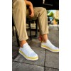 CH979 - Santoni GBT Spor Erkek Ayakkabı BEYAZ/SARI