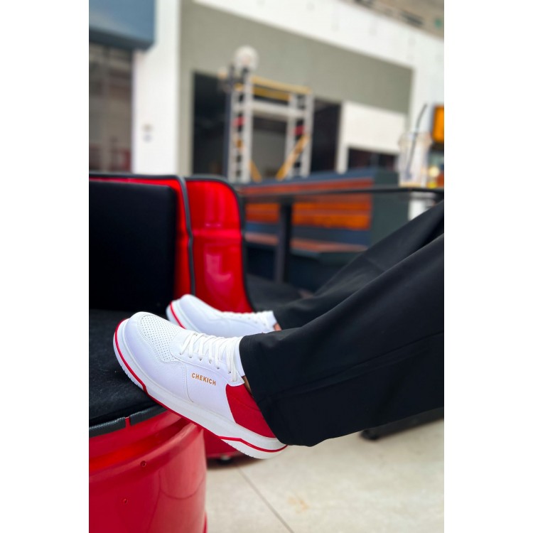 CH075 - CBT Signature Erkek Ayakkabı BEYAZ/KIRMIZI