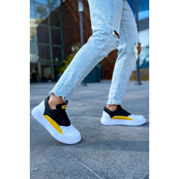 CH115 - CBT Literide Erkek Ayakkabı BEYAZ/SARI/SIYAH